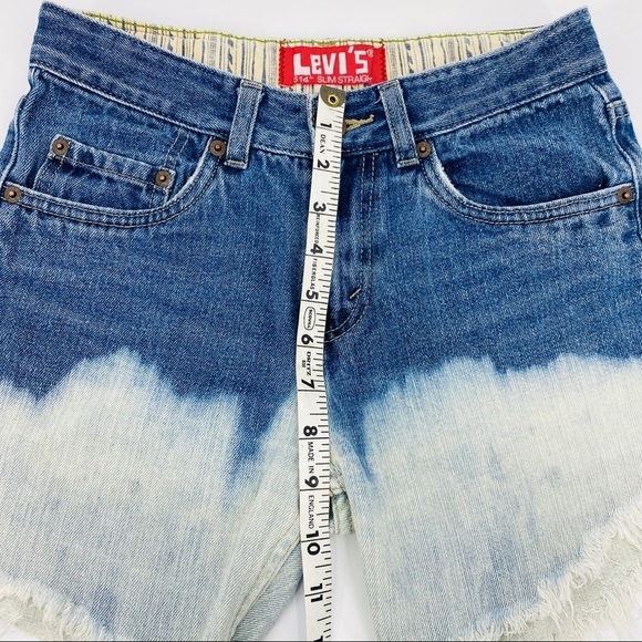 Levi Strauss 514 Acid Wash Tye Dye Jean Shorts - Picture 7 of 12